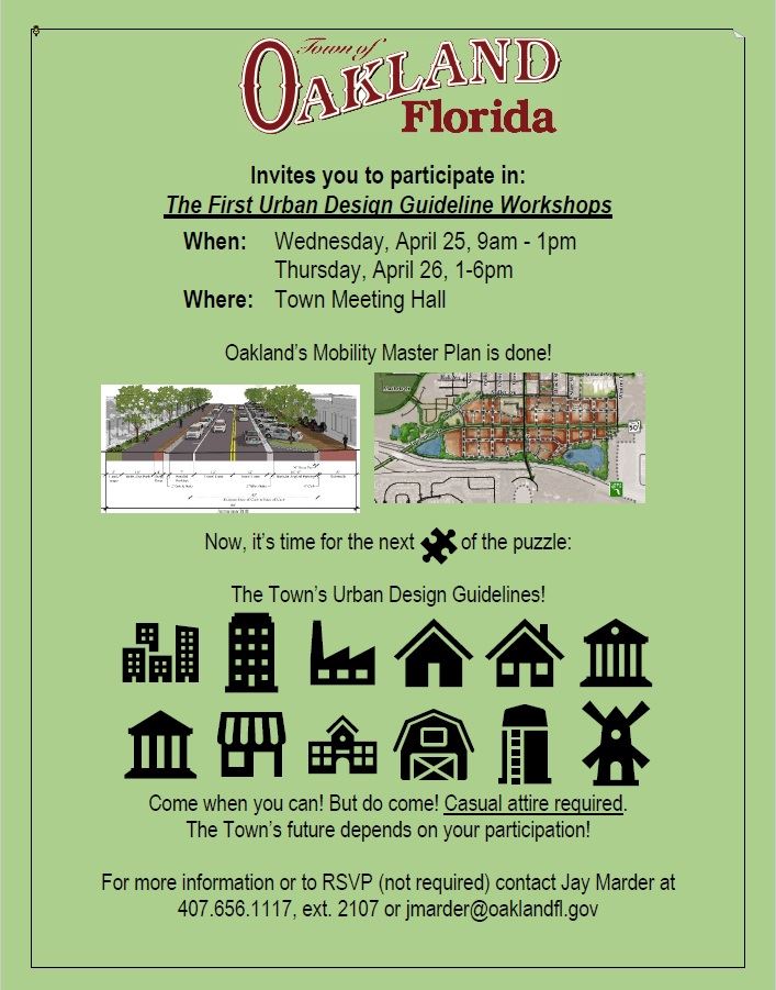 Urban Design Guideline Workshops