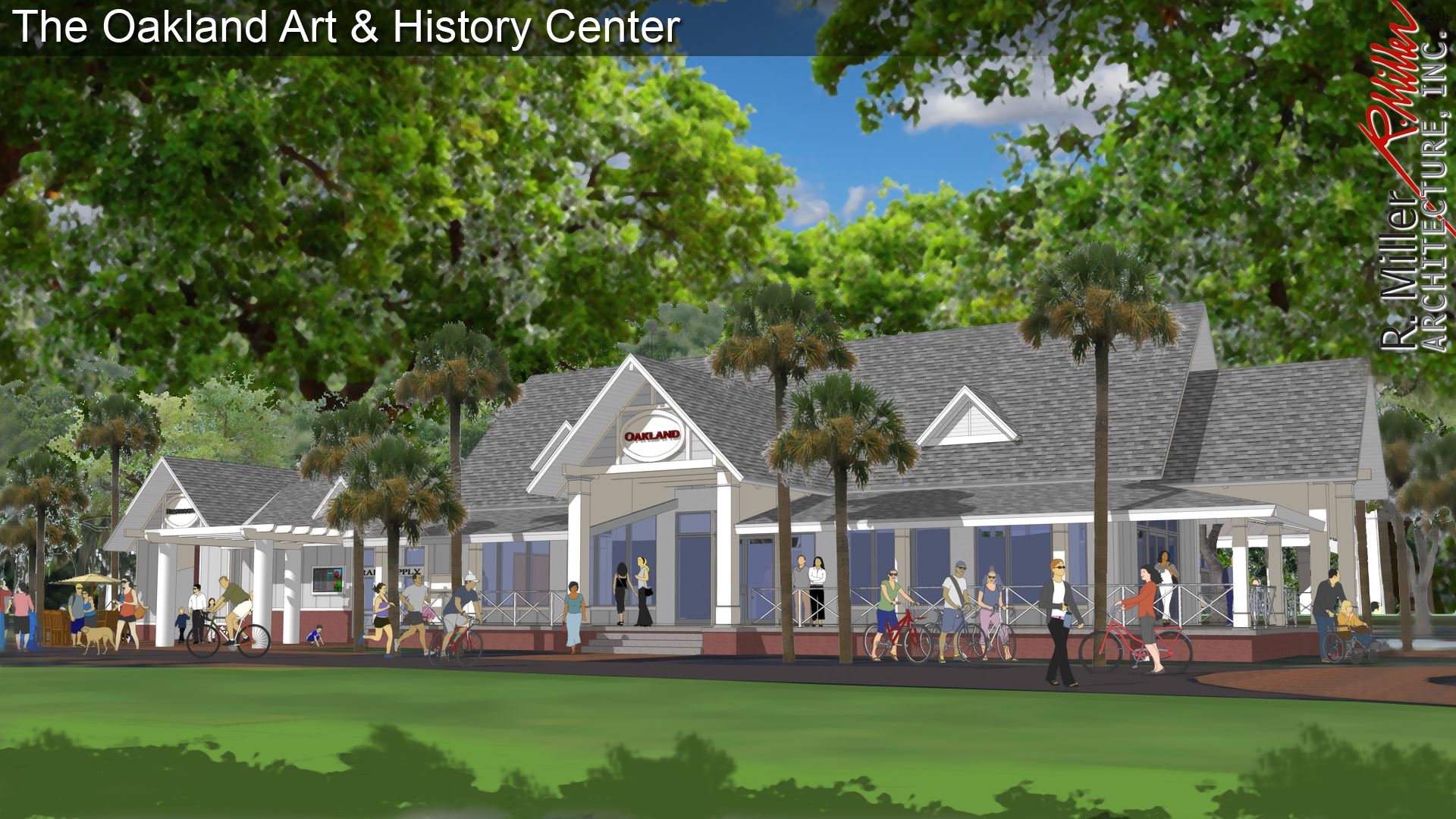 Rendering of exterior of Arts & Heritage Center