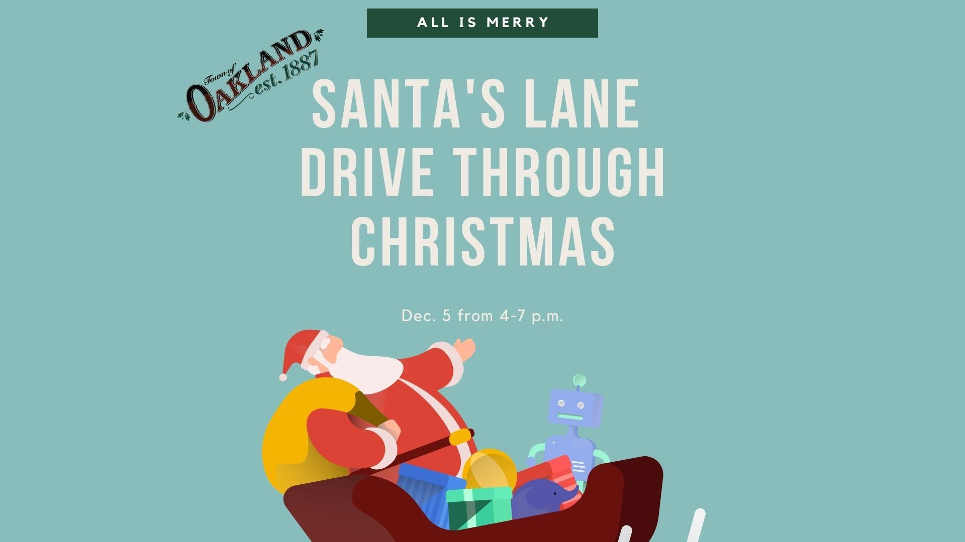 Sant's Lane Drive through Christmas flyer