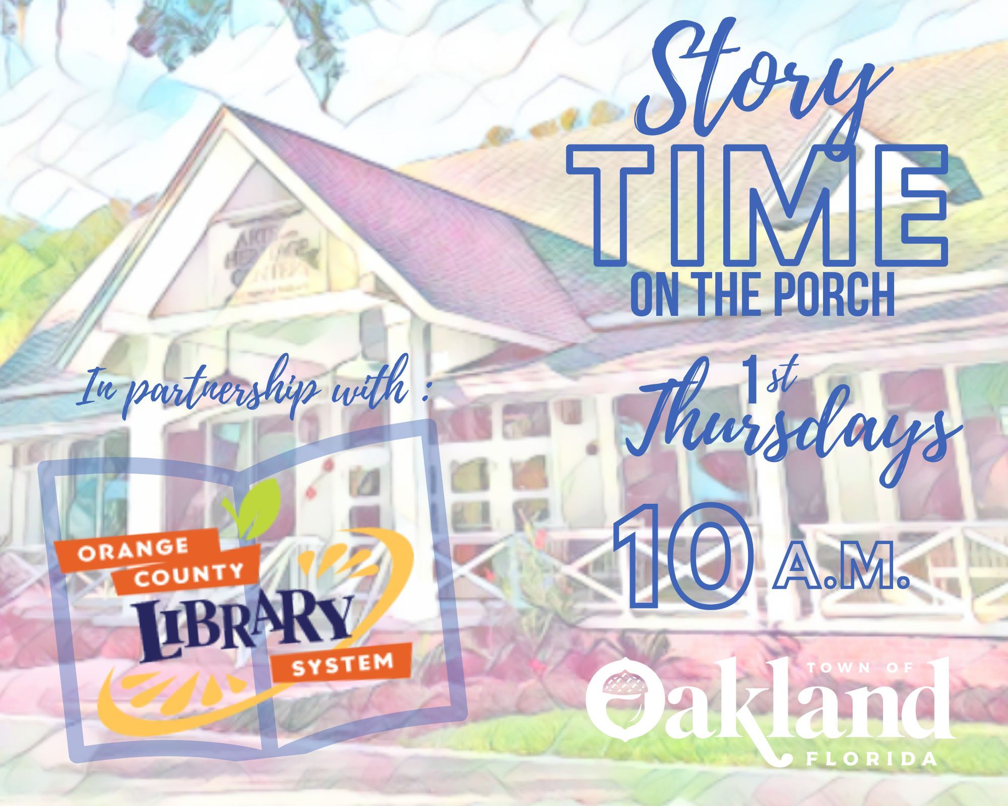 Story Time on the Porch Flyer