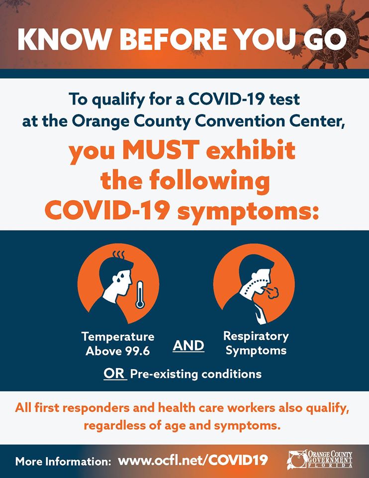 Orange County Convention Center Testing April 1