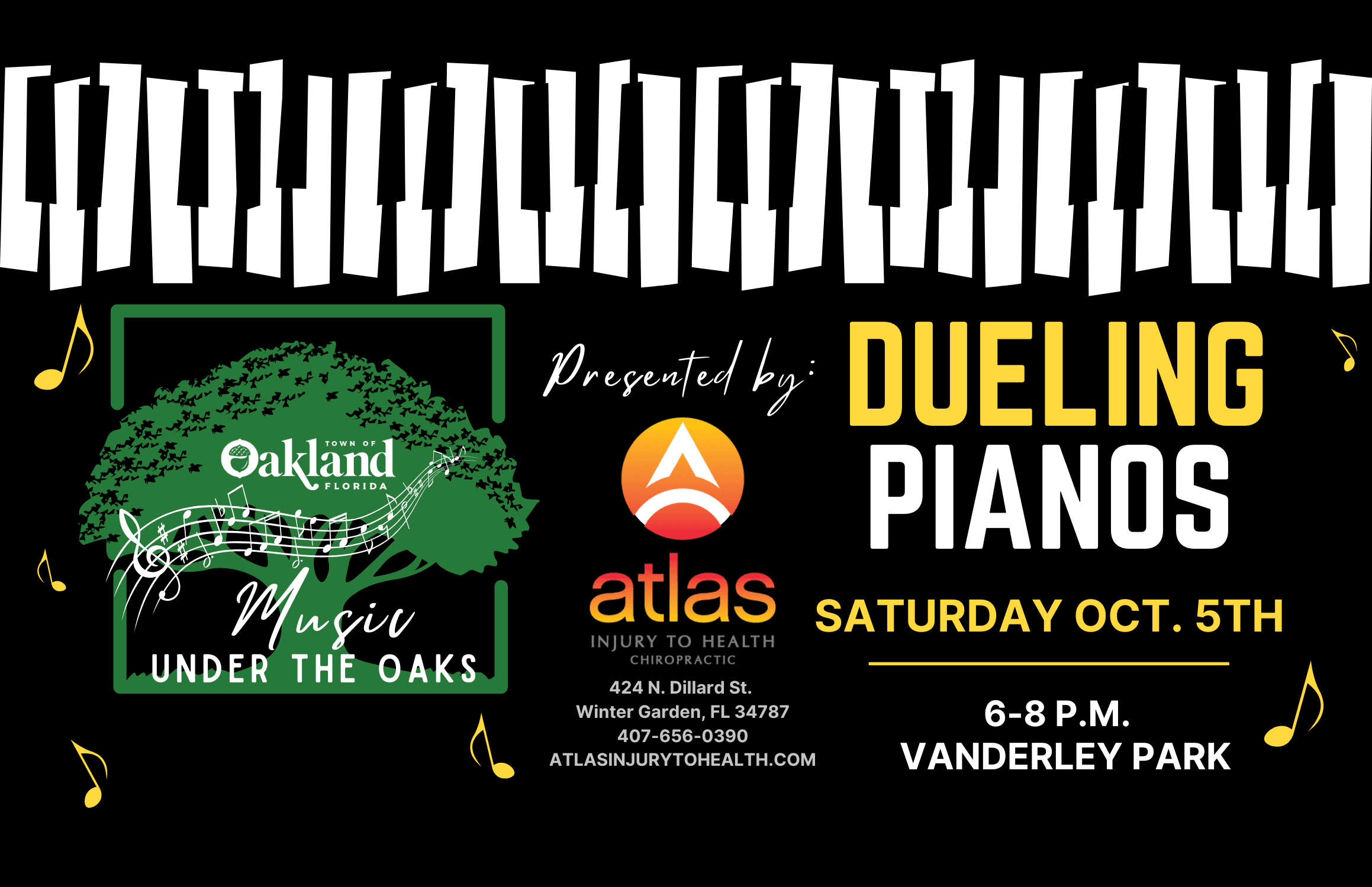 Music Under the Oaks Flyer